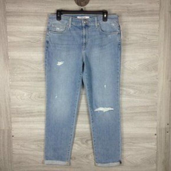 Joe's Jeans Slim Fit Boyfriend Crop blue Jeans size 28 - Picture 4 of 8